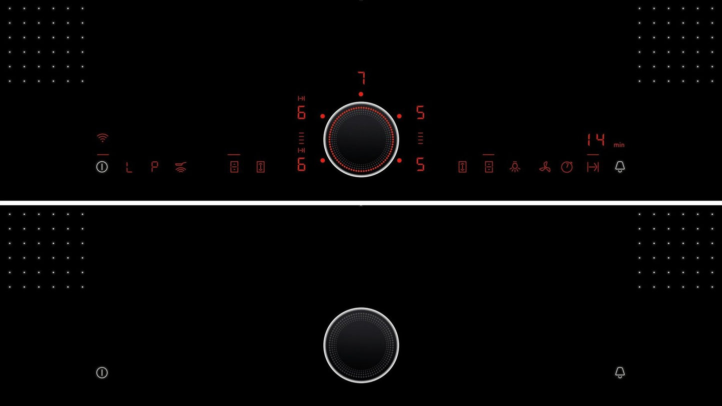 Placa de inducción Flex de 90 cm con fuego TwistPad® | T59TS5RN0 + Juego de sartenes de inducción GRATIS por valor de 129 €* 