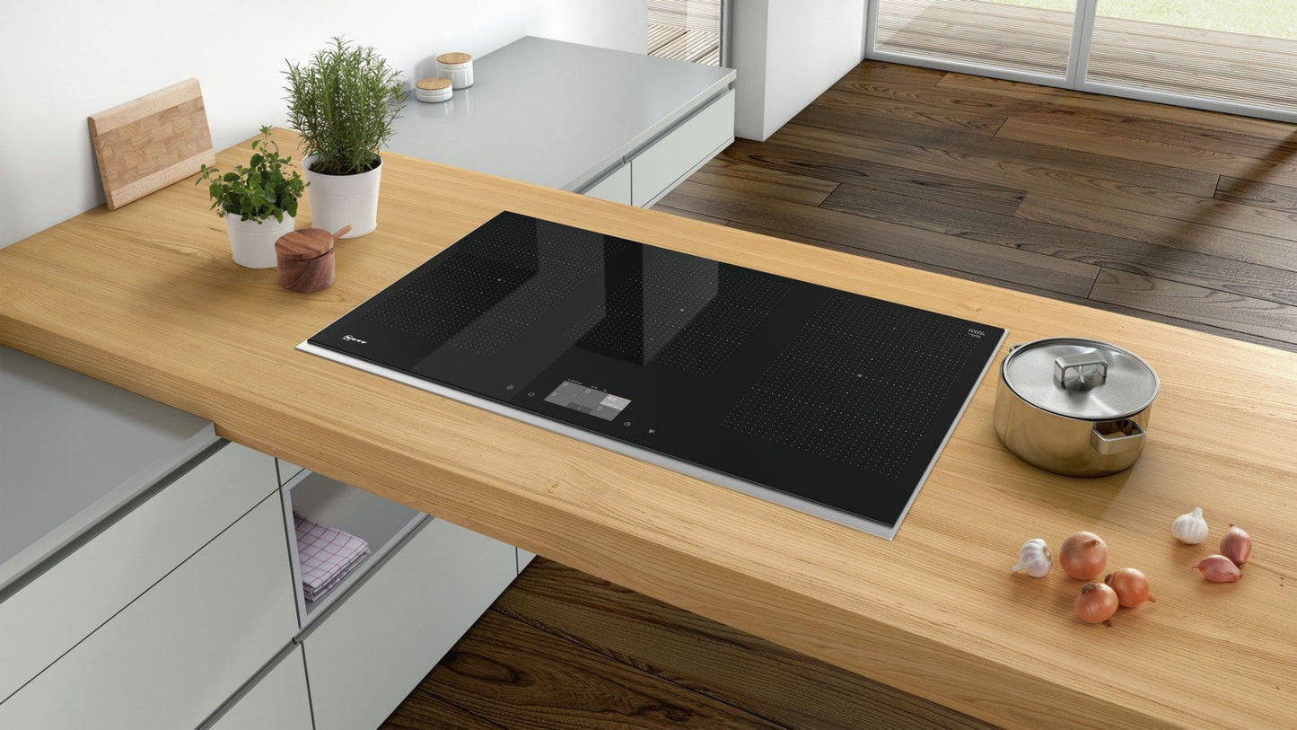 Placa de inducción Flex de 90 cm con sensor de fritura | T59TF6RN0 + Juego de sartenes de inducción GRATIS por valor de 129 €* 