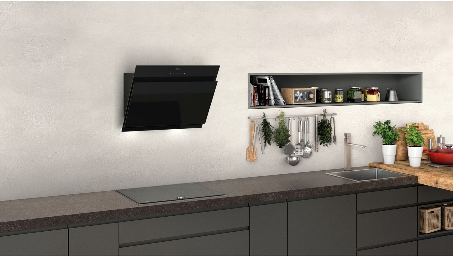 60cm Angled Glass Design Chimney Hood | D65IHM1S0B