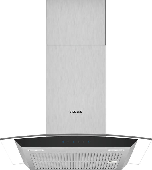 iQ300 60cm Curved Glass Design Chimney Hood | LC67AFM50B