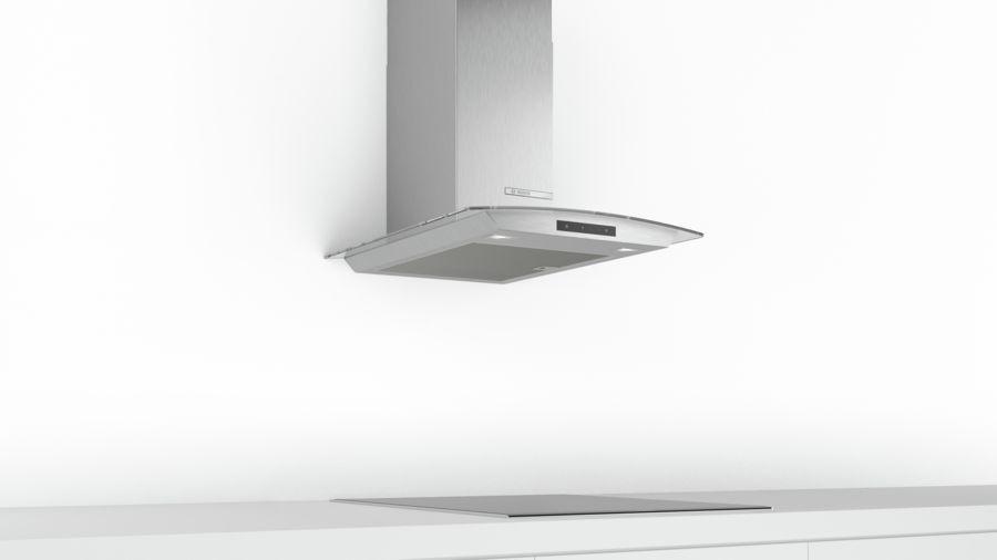 60cm Curved Glass Chimney Extractor Hood | DWA66DM50B