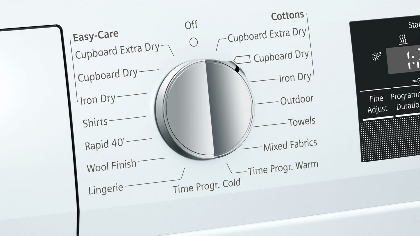 iQ300 ISensoric Heat Pump Tumble Dryer 8kg, A++ | WT45M232GB