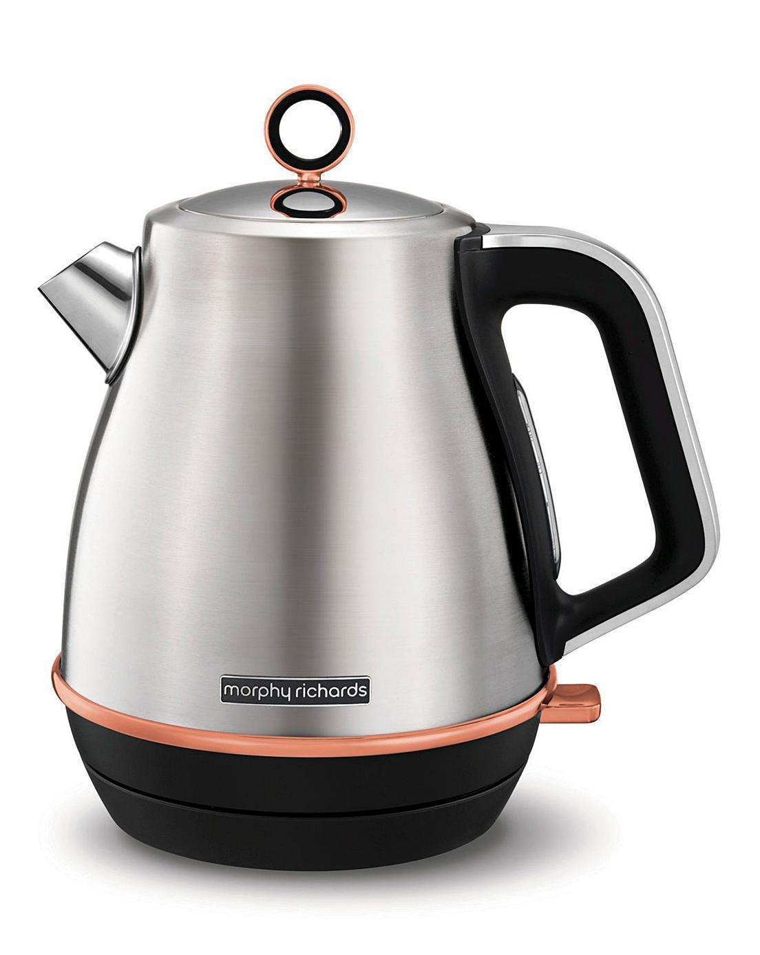 6 tasses filtre anticalcaire à ébullition rapide indicateur de niveau d'eau élément dissimulé base 360° Bouilloire rétro 'Evoke' 1,5 L | Plus de couleurs disponibles | 104414