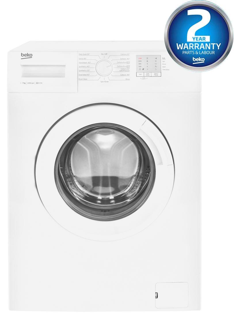 7kg, 1200rpm Washing Machine in Silver | WTL72051S | More Colour Options