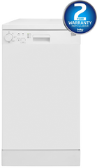 Slimline 45cm 10 Place Dishwasher, A+ Rated | White | DVS04020W | More Colour Options