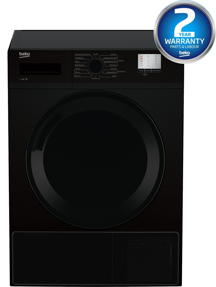 7KG Condenser Tumble Dryer in Silver | DTLCE70051S | More Colour Options