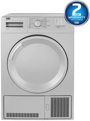 7KG Condenser Tumble Dryer in Silver | DTLCE70051S | More Colour Options