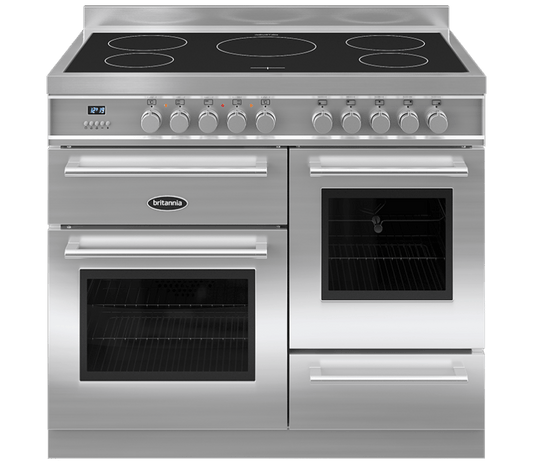 100cm Range Cooker, TWIN Q LINE, 5 Zones | Stainless Steel | RC-10TI-QL-SS