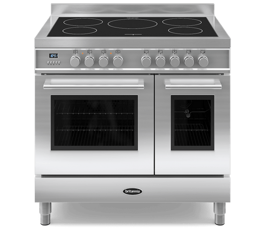 90cm Range Cooker, TWIN Q LINE, 5 Induction Zones | Stainless Steel  | RC-9TI-QL-SS