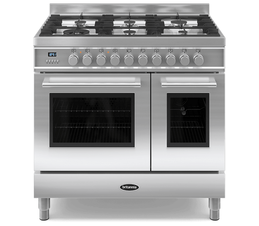 90cm Range Cooker  TWIN Q LINE, 6 Burners | Stainless Steel | RC-9TG-QL-SS