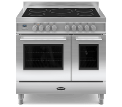 90cm Range Cooker, TWIN Q LINE, 5 Induction Zones | Stainless Steel  | RC-9TI-QL-SS