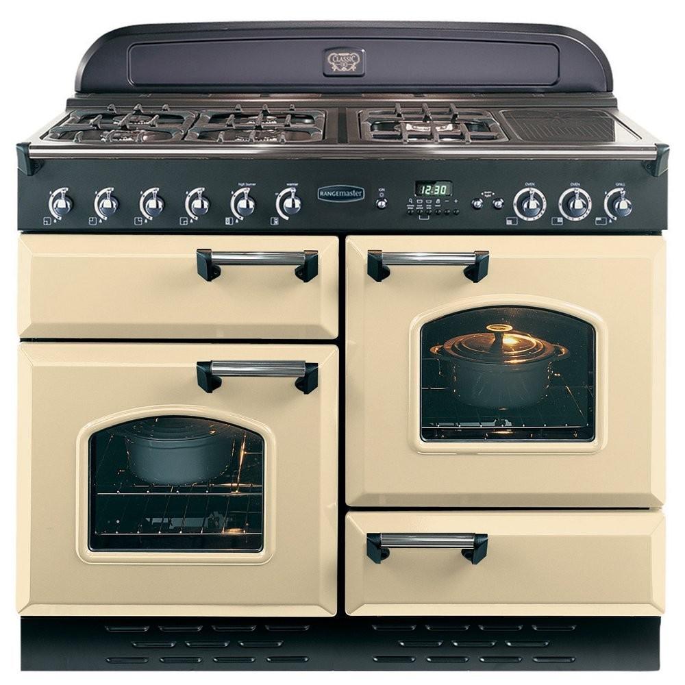 Classic 110cm Dual Fuel Range Cooker | Cream |  CLAS110DFFCR/C