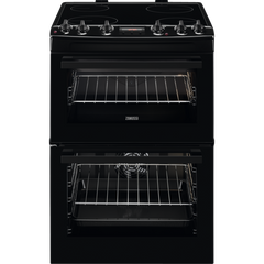 60cm Double Oven Electric Cooker With PlusSteam | Black | ZCV69350BA