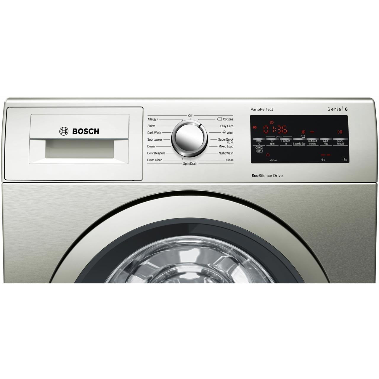 Washing Machine, 8KG, 1400rpm | Silver | WAT2840SGB