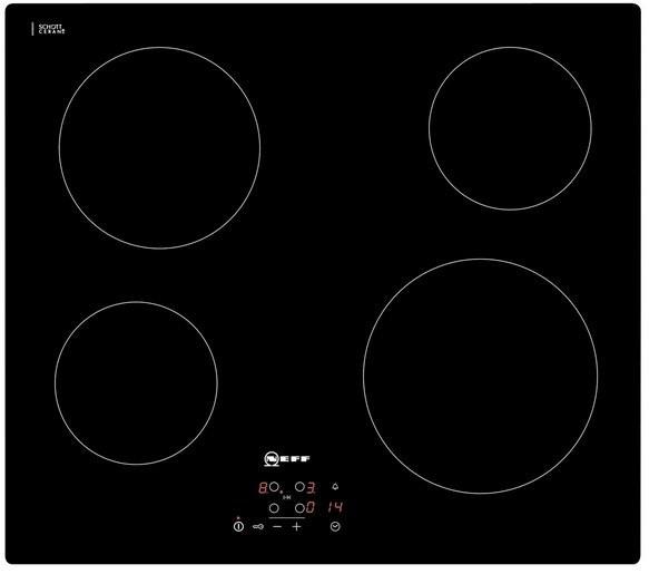 60cm, 4 Zone Ceramic Hob | T10B40X2