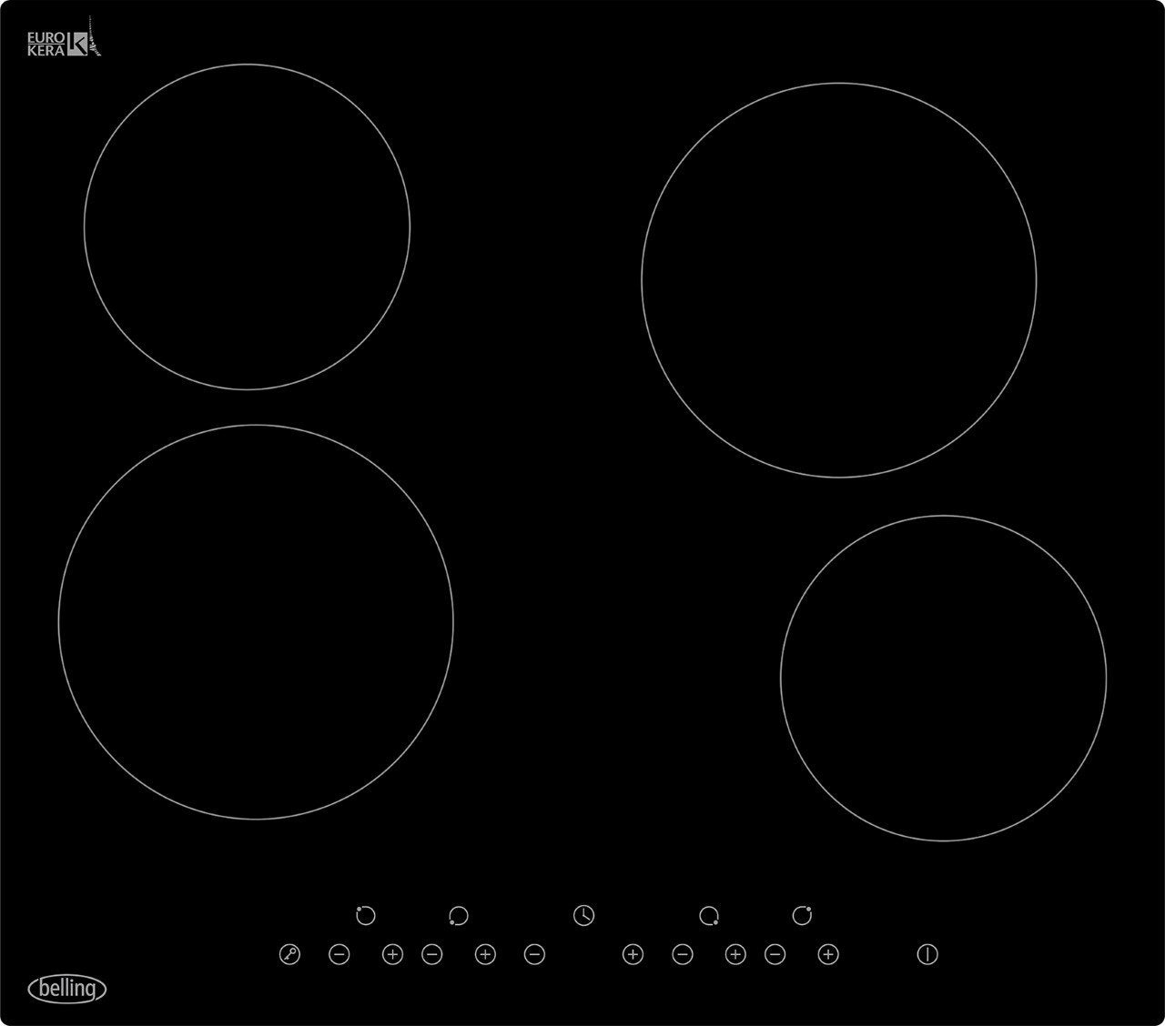 60cm Built-In Ceramic Hob Frameless | BCH60T
