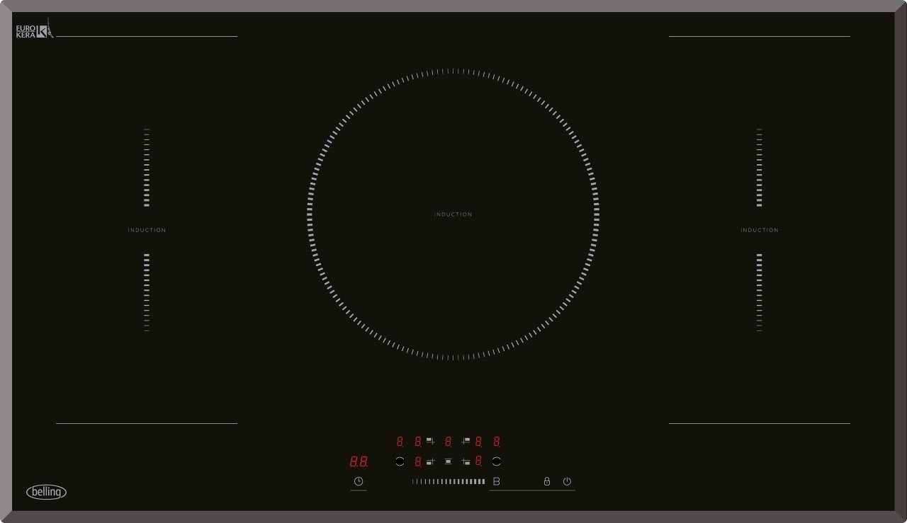 90cm 5 Zone Induction Hob Bevelled Edge | BIH90TB