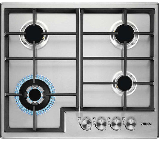 60cm 4 Burner Gas Hob | Stainless Steel | ZGH66424XX
