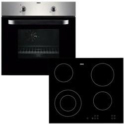 Single Electric Fan Oven & Ceramic Hob Pack | ZPVF4130X